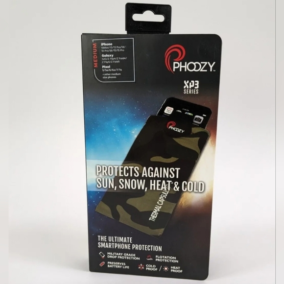 PHOOZY XP3 Thermal Capsule Phone Case Insulated Weatherproof Woodland Ca… - Picture 1 of 5